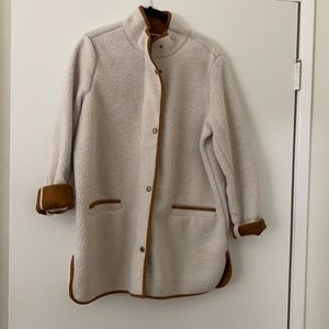 Teddy Coat Suede on the inside